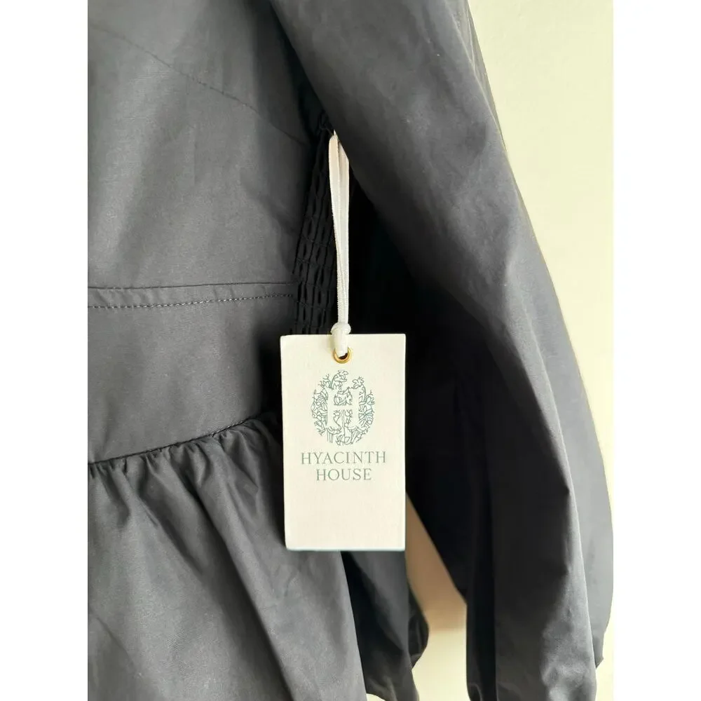 Tuckernuck Black V-Neck Peplum Blouse